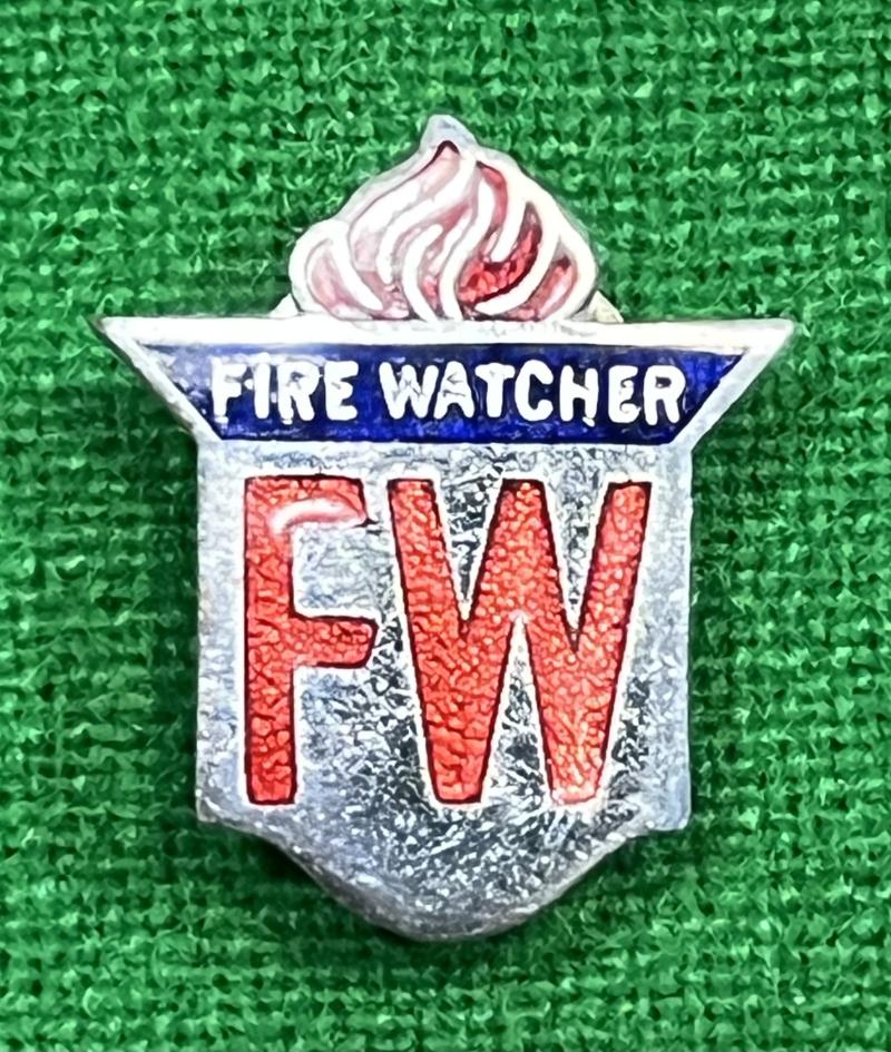 Fire Watcher lapel badge.