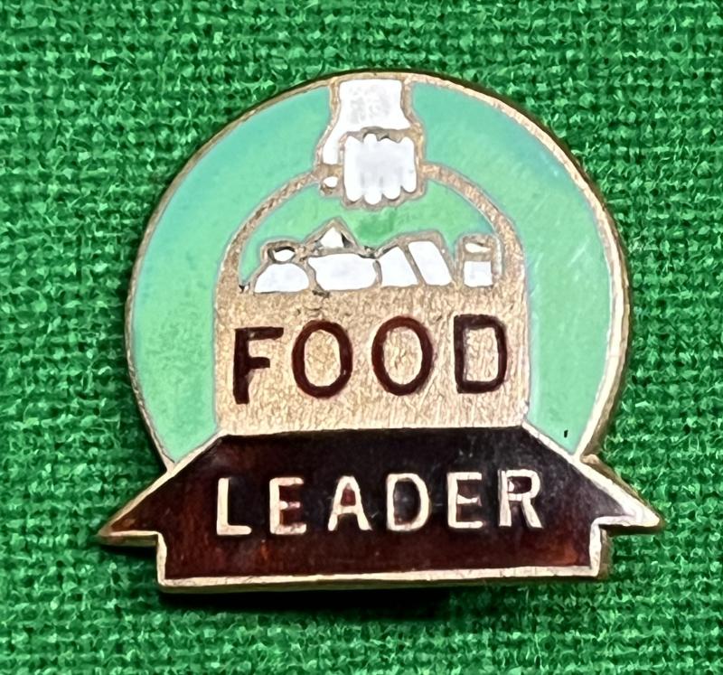 Food Leader lapel badge.