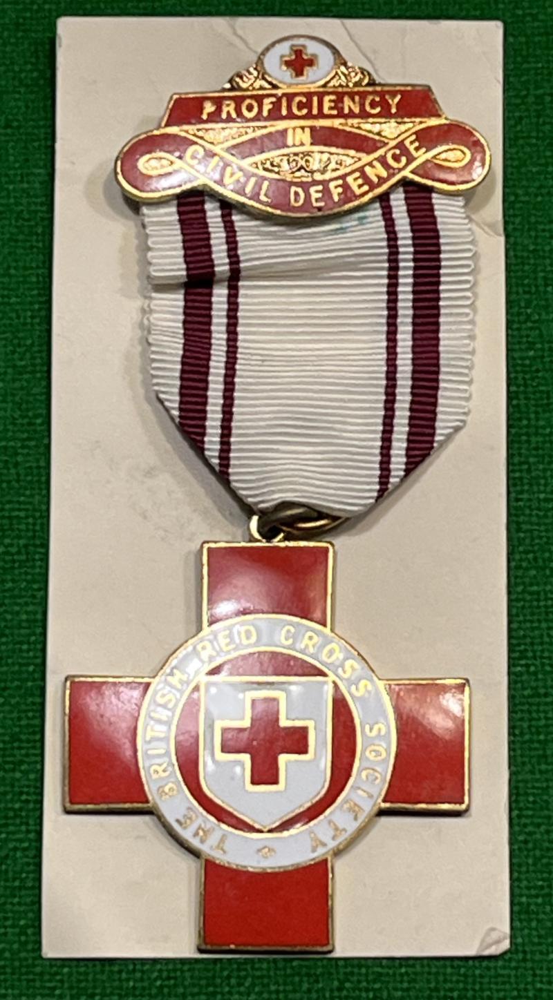 British Red Cross Medal for Proficiency in Civil Defence.