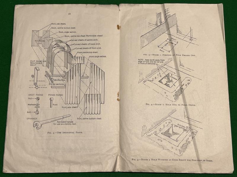 ARP instructions for the erection of the Anderson Shelter.
