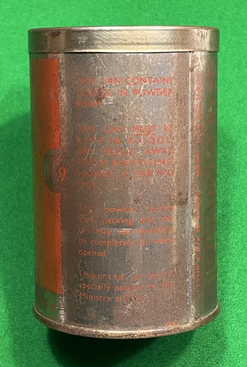 M.O.F. Dried Egg Tin.