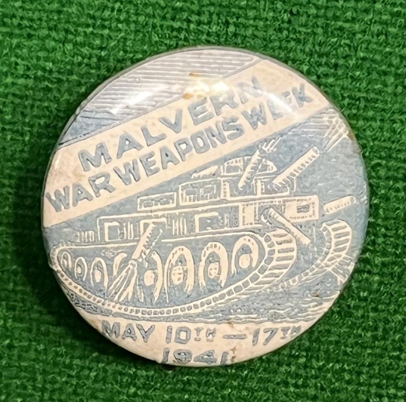 Malvern War Weapons Week pin badge