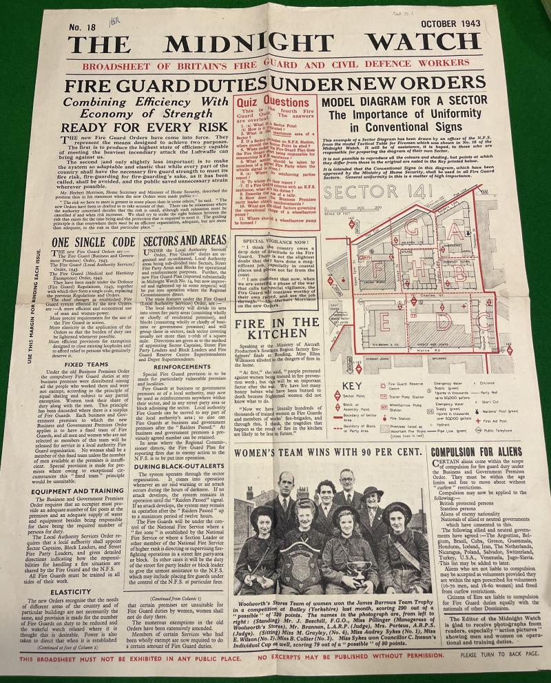 The Midnight Watch - Fire Guard Newspaper. No.18.