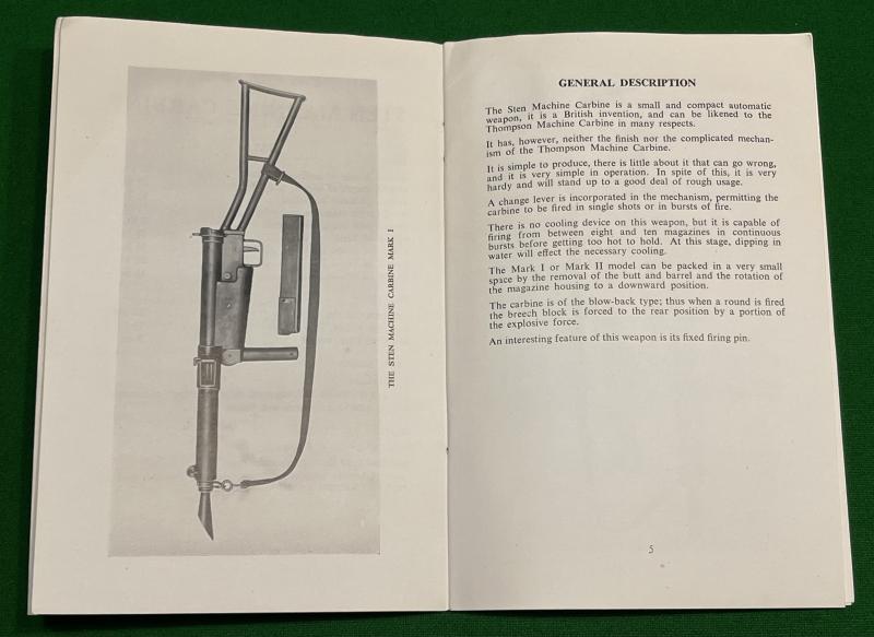 Sten Machine Carbine Manual.