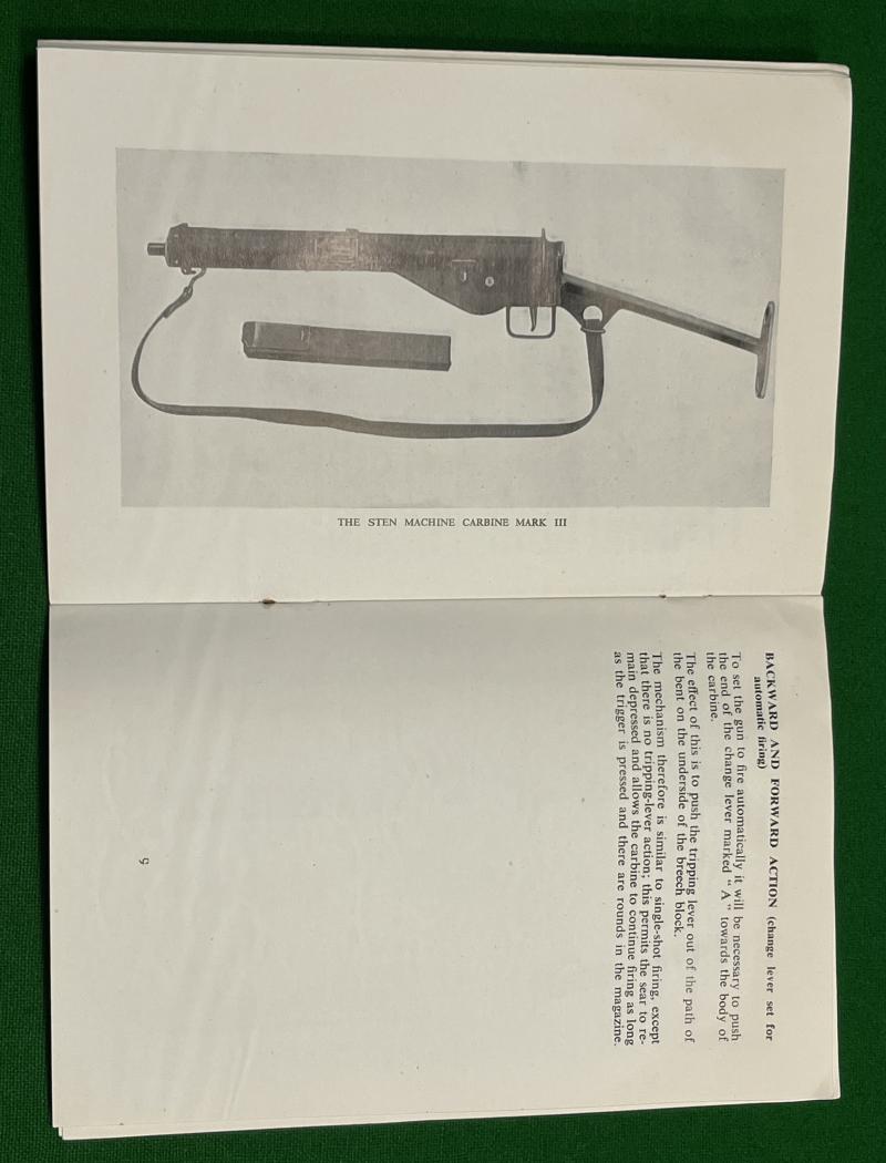 Sten Machine Carbine Manual.