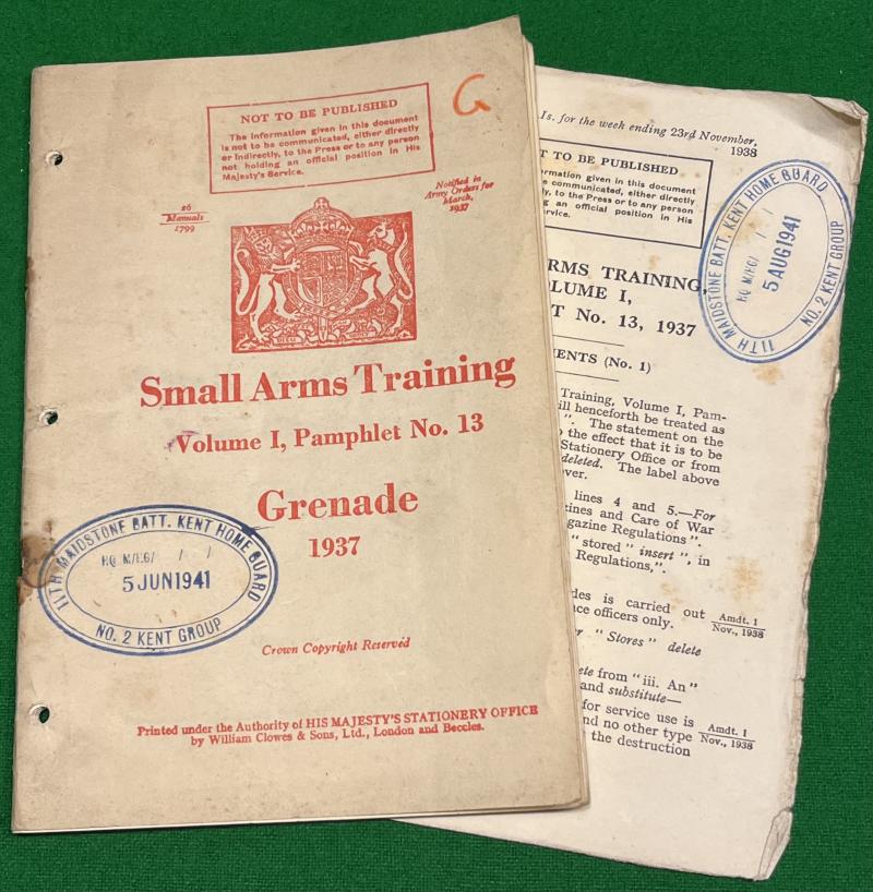 1937 SAT Vol.1 No.13 Grenade - Maidstone Home Guard.