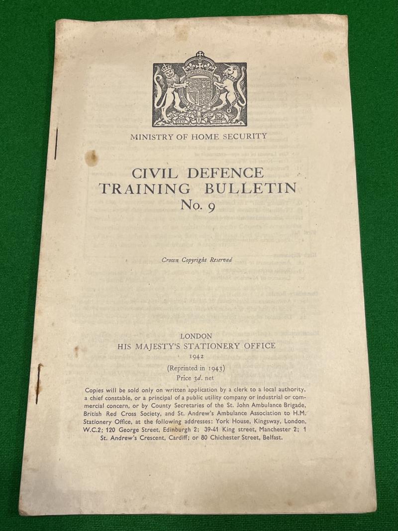 Civil Defence Training Bulletin No.9
