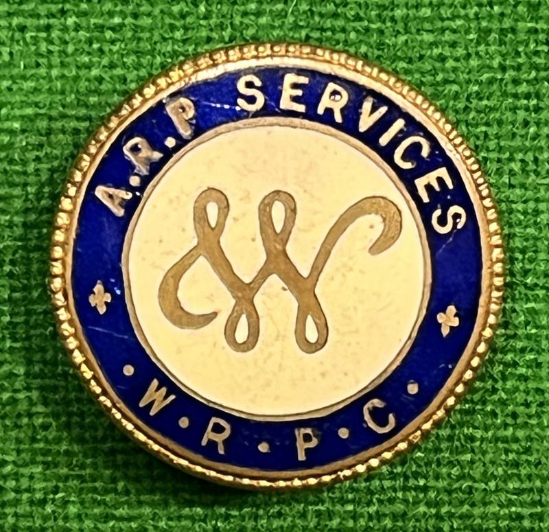 W.R.P.C. A.R.P. Services lapel badge.