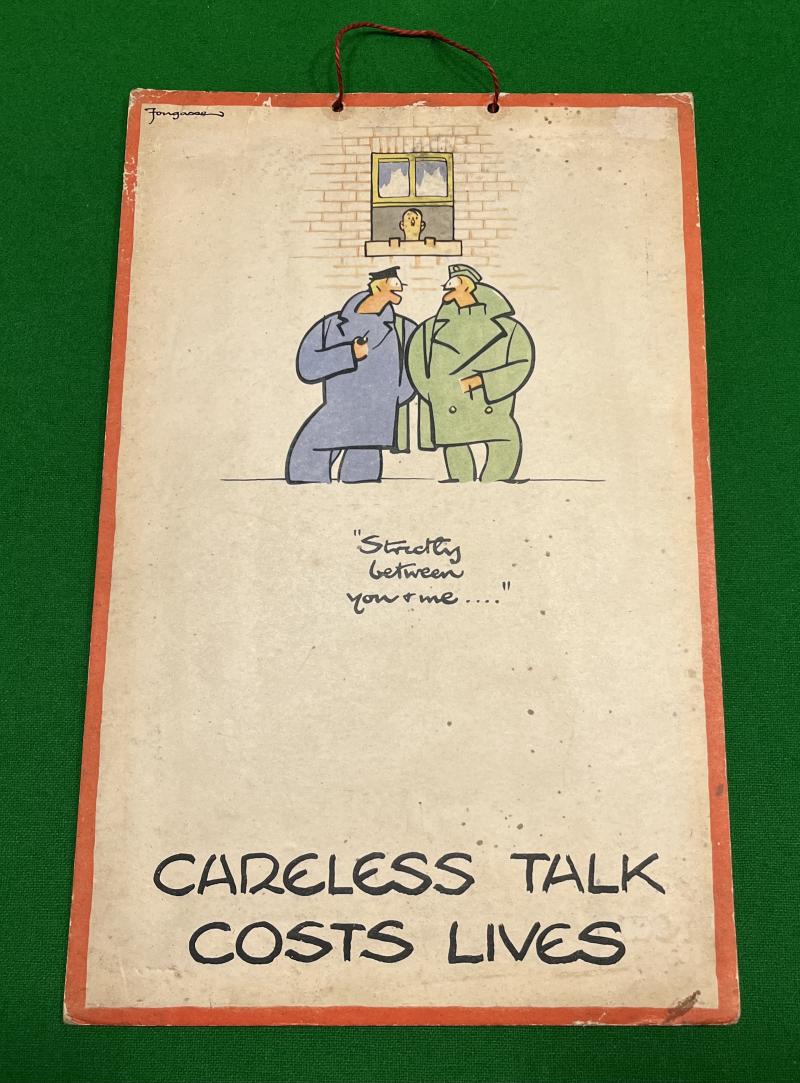 Careless Talk Costs Lives poster by Fougasse.