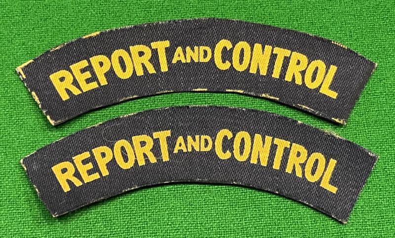 Printed Report & Control Shoulder Titles.