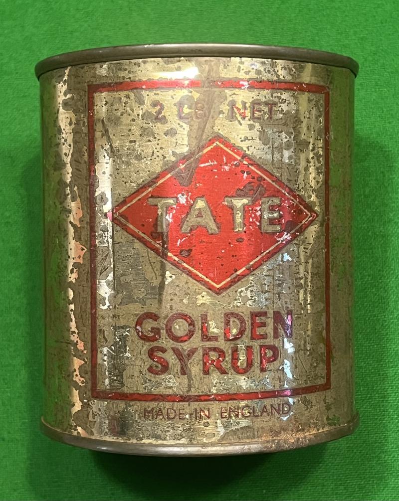 Wartime Tate Golden Syrup tin.