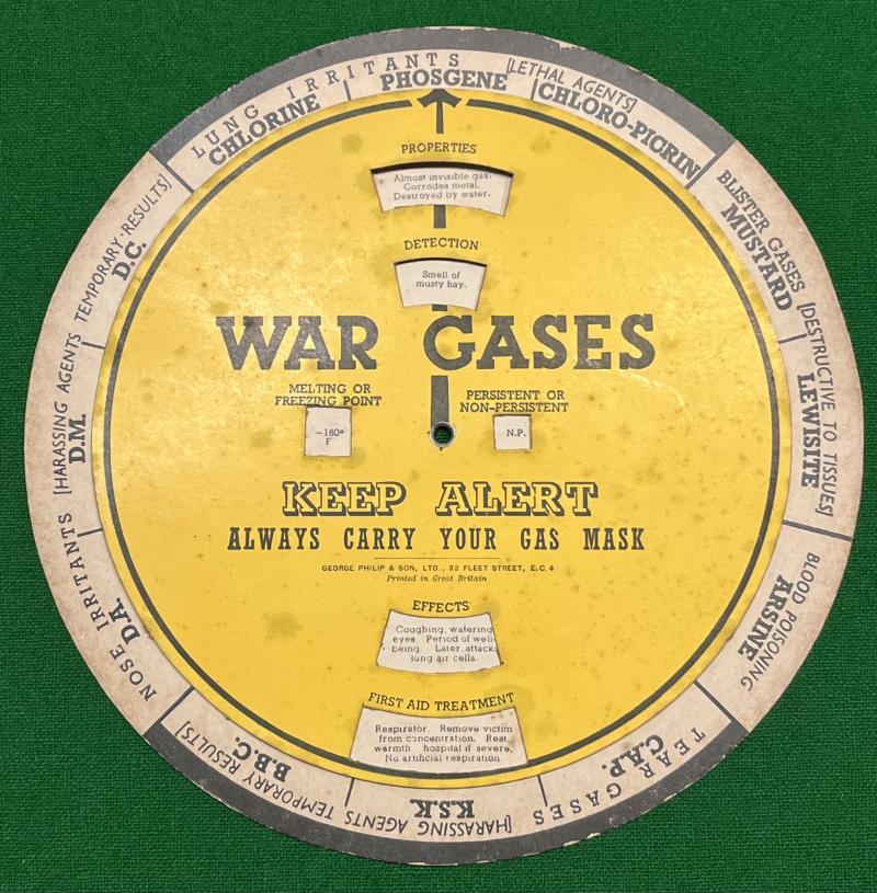 War Gases identifier disc.