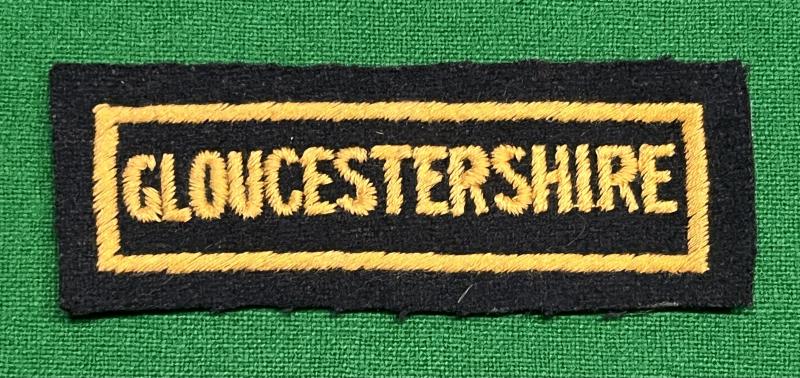 Civil Defence area title - Gloucestershire.