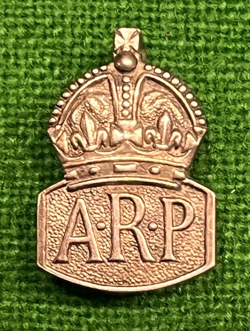 Miniature Silver ARP Lapel badge.