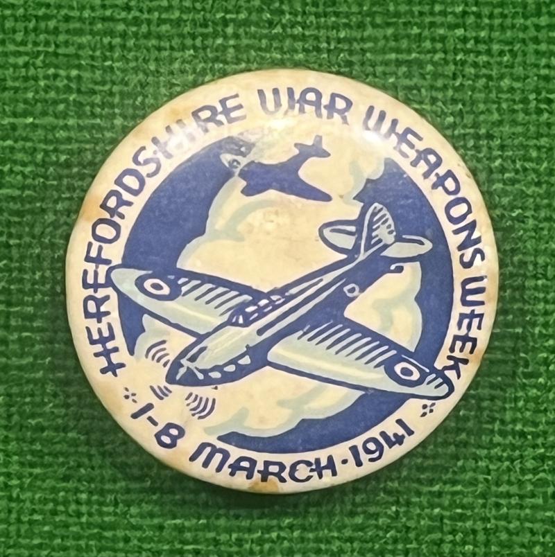Herefordshire War Weapons Week badge.