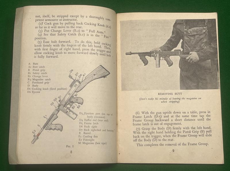 Tommy Gun Rifle & Bayonet.