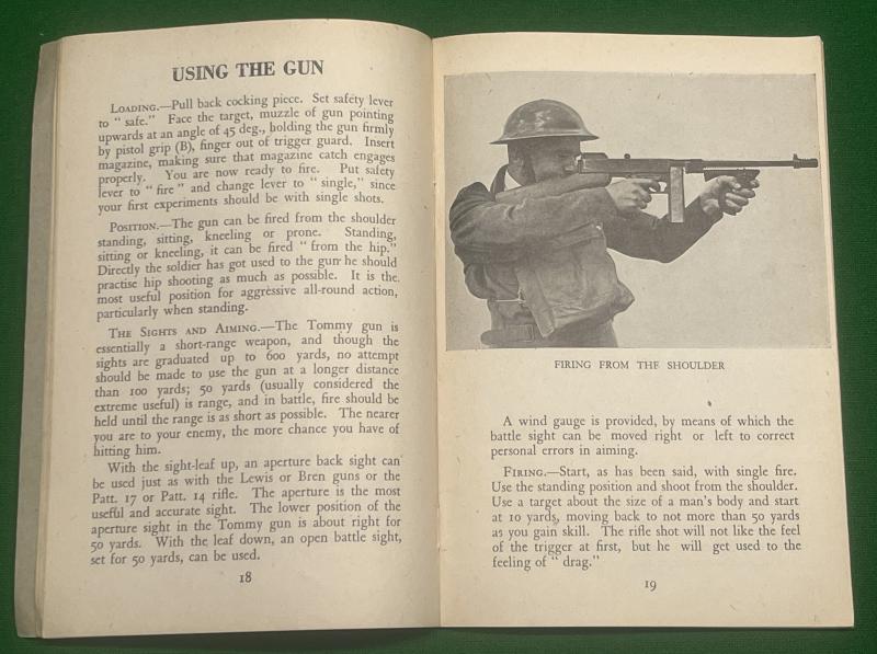 Tommy Gun Rifle & Bayonet.