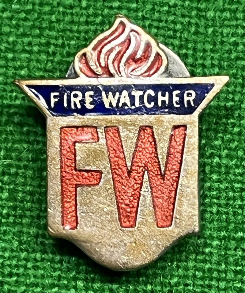 Fire Watcher lapel badge.