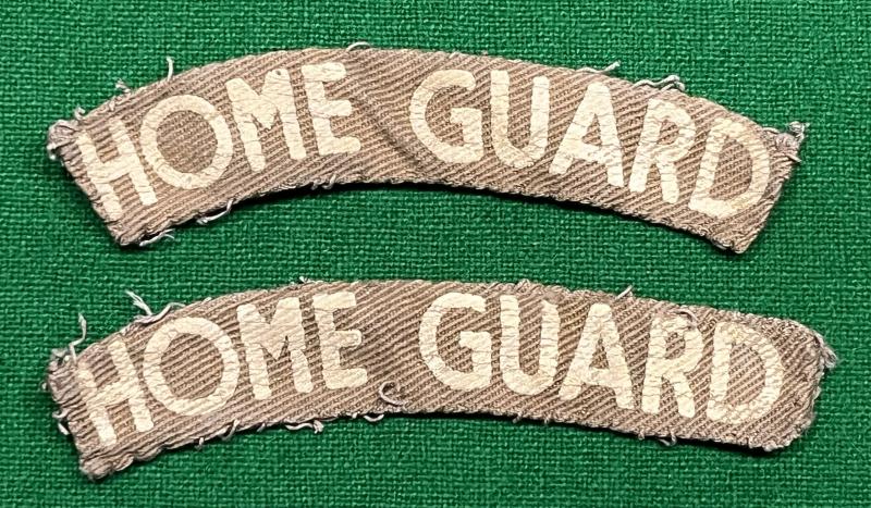 Home Guard Shoulder titles.