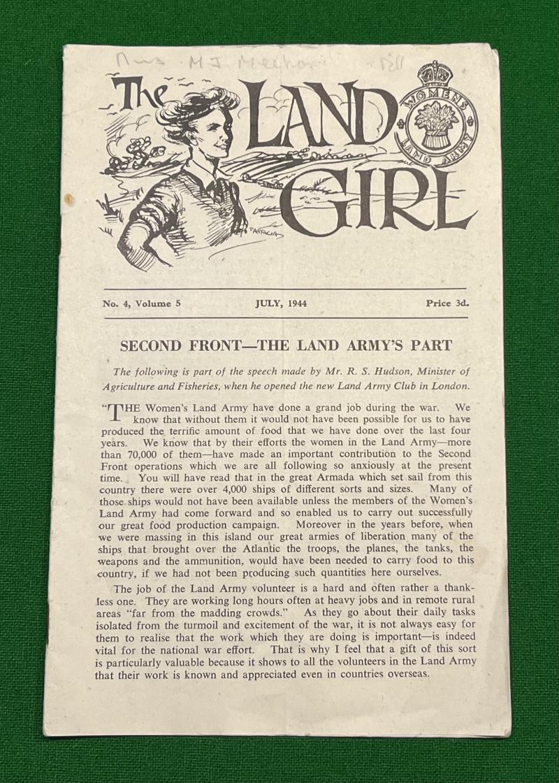 July 1944 Edition of the Land Girl.