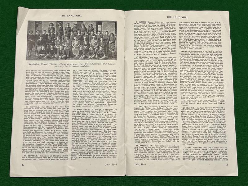 July 1944 Edition of the Land Girl.