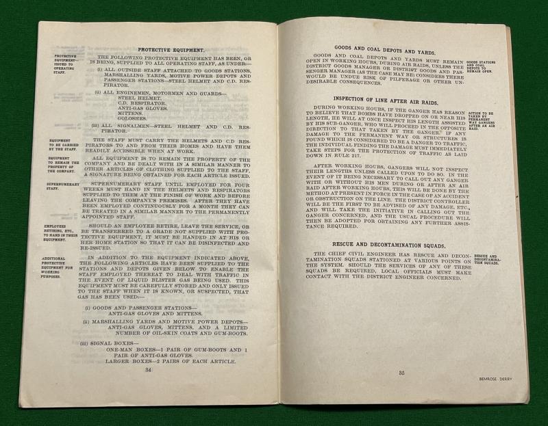 L.M.S.Railway Manual - A.R.P. Special Instructions.