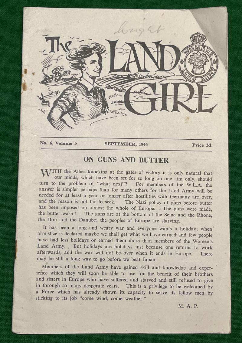 September 1944 ' The Land Girl '.