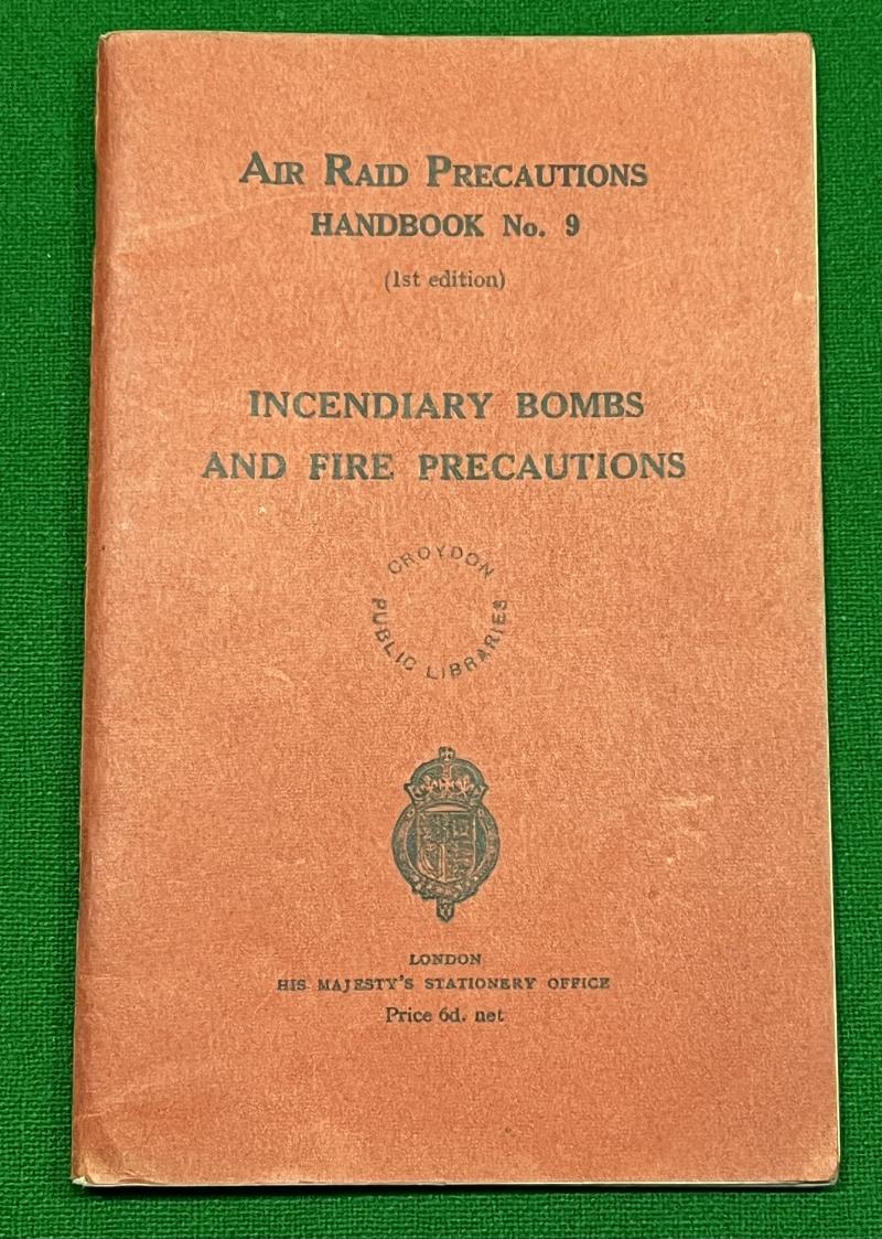 ARP handbook No.9 Incendiary Bombs.