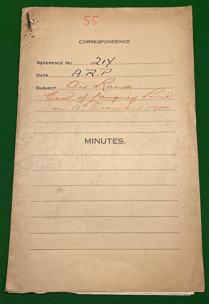 Official 1940 Eastbourne A.R.P. Report File.