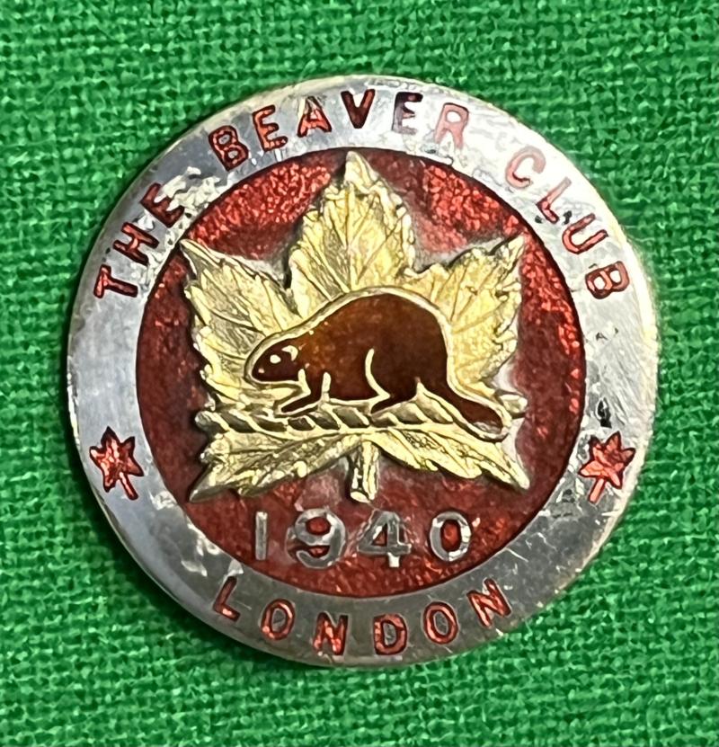 The Beaver Club lapel badge