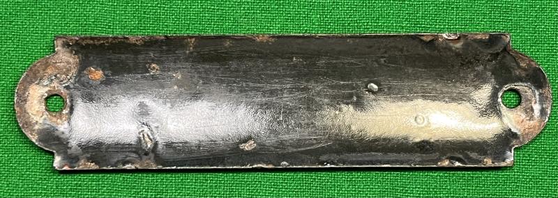Enamel Stirrup Sign.