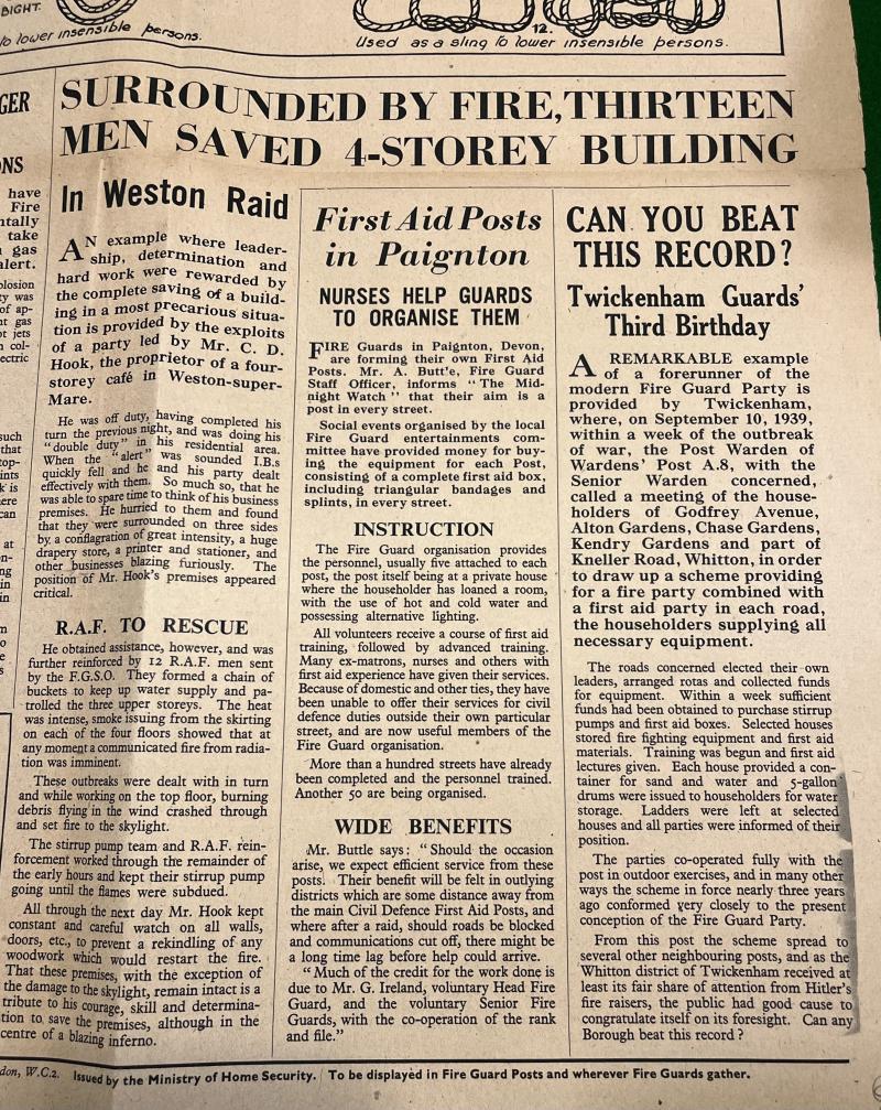 The Midnight Watch - Fire Guard Newspaper.
