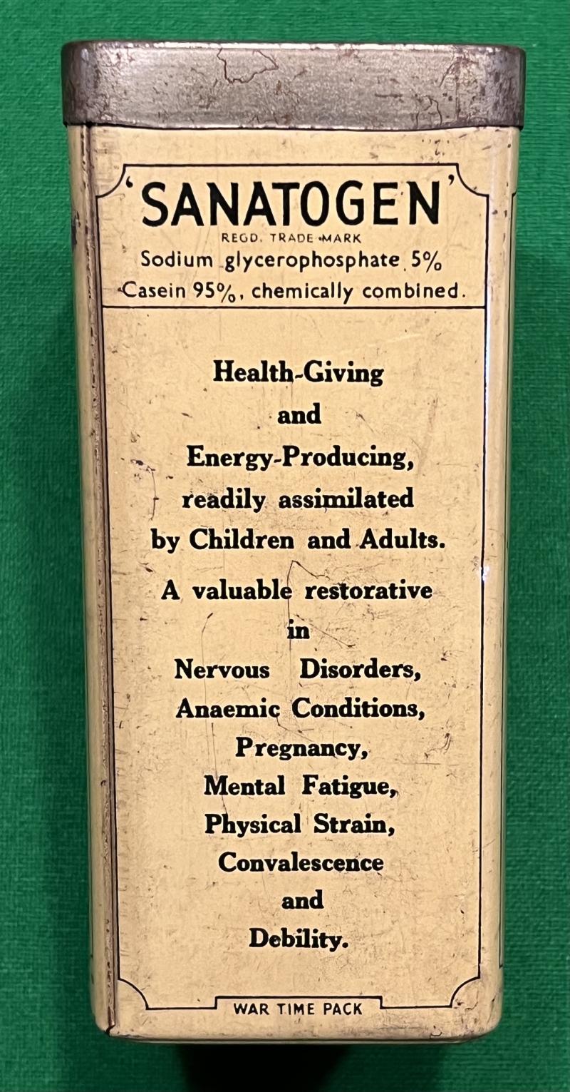 Wartime Sanatogen Tin.