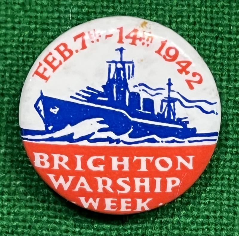 Brighton Warship Week badge.