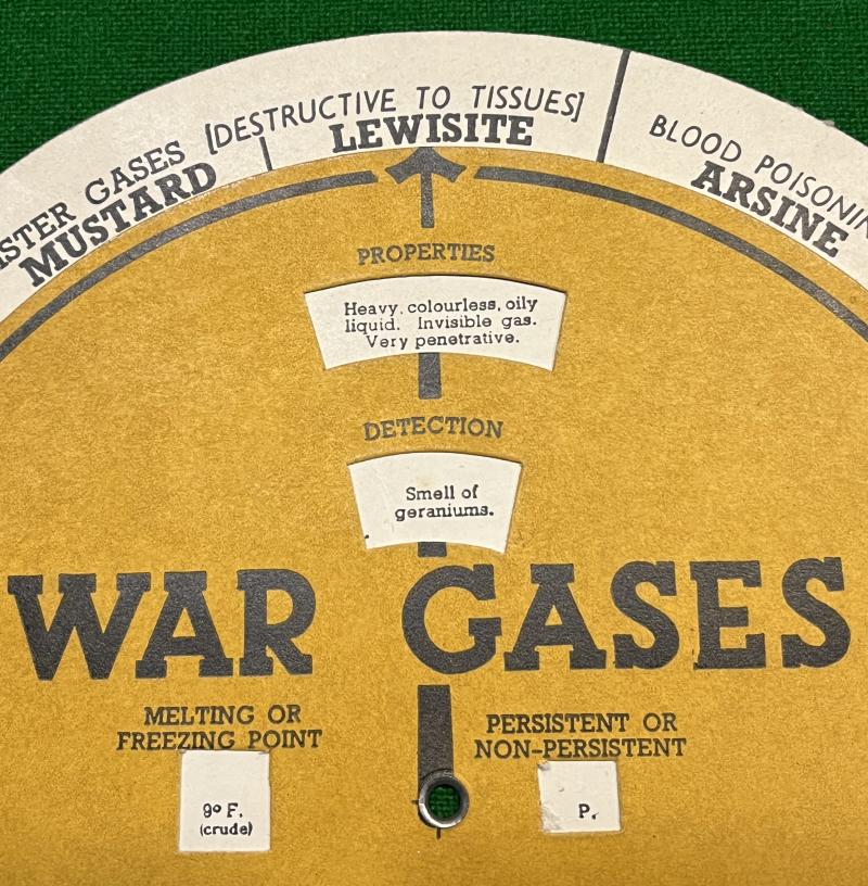 War Gases identifier disc.