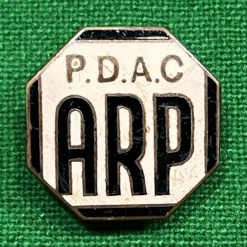 P.D.A.C. ARP lapel badge.