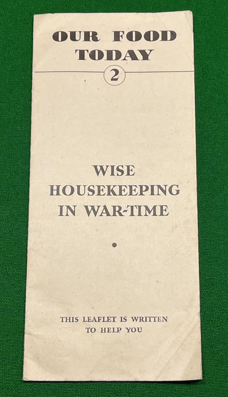 Wise Housekeeping in War-Time Leaflet.