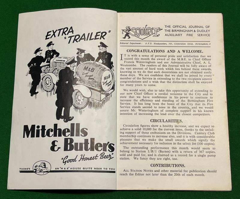 ' Squirt ' Birmingham AFS Journal 1941