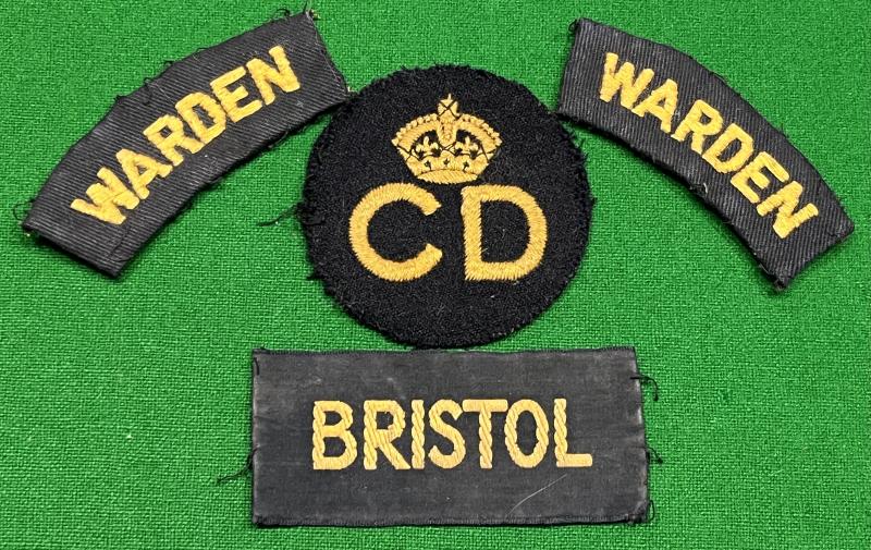 Bristol Civil Defence Insignia grouping.