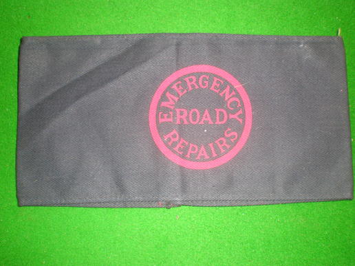 Emergency Road Repairs armband.