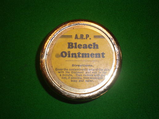 ARP Bleach ointment tin.