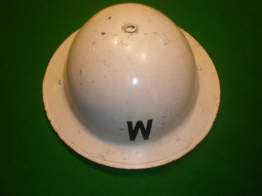 Post Warden's helmet. 