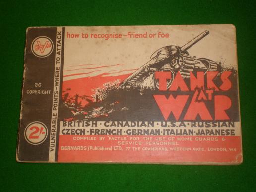 Tanks at War booklet.