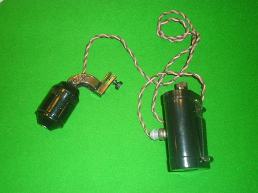 Civil Defence helmet lamp.