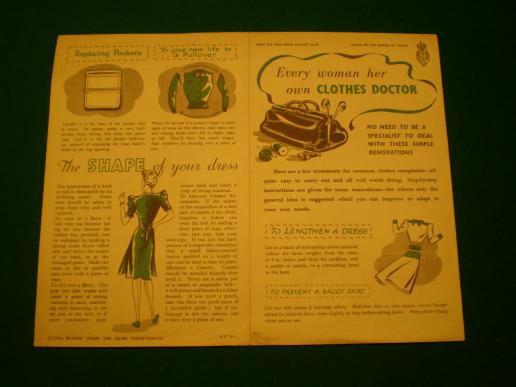 Make do and Mend Leaflet No.8