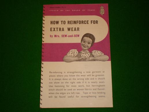 Mrs Sew-and-Sew Chart leaflet. 