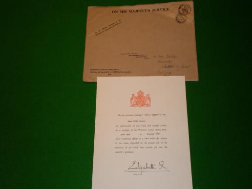 WLA Service Certificate.