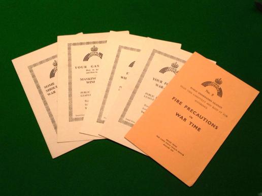 Set of wartime Public Information Leaflets.