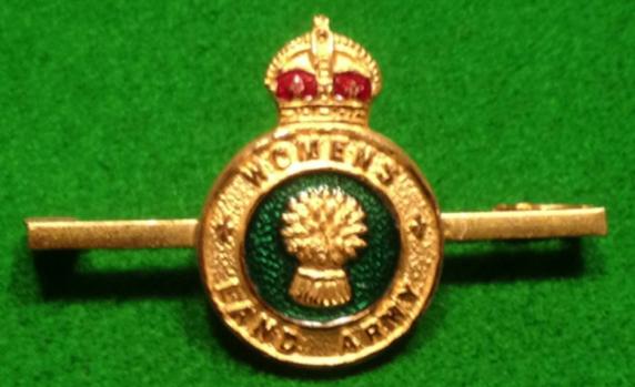 WLA gilt and enamel tie pin.