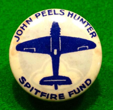 John Peels Hunter Spitfire Fund Badge.